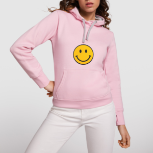 Sudadera " vuélvete a reír " bicolor