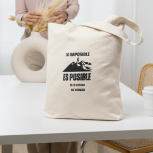 Tote bag " lo imposible "